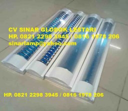 Kap Lampu RM TL LED Kisi Kisi dan Polos